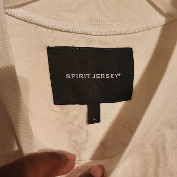 Spirit Jersey Sleeveless Crop Graphic Tee "Concrete Jungle NYC" Size L NWT - Picture 8 of 11